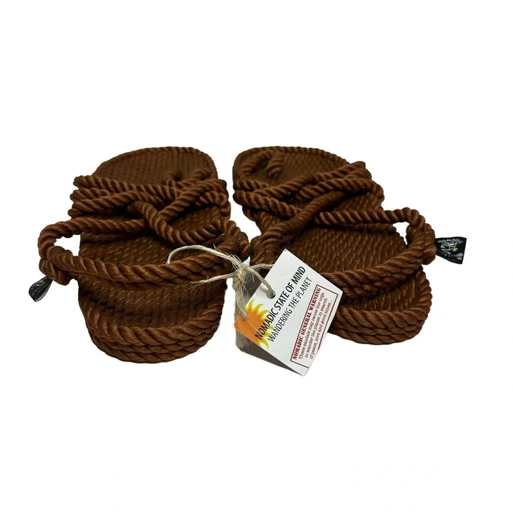 Nomadic State of Mind Toe Joe Rope Sandals in cafe 38